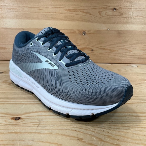 Brooks Addiction GTS 15 Running Shoes Women’s 9 B Gray Navy White 1203521B099 - Picture 1 of 9